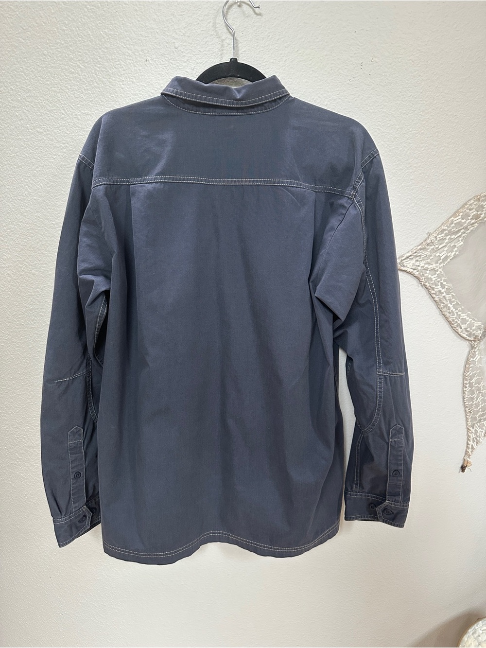 Patagonia Men's All Season Field Shirt in a charcoal smolder blue - Picture 2 of 6